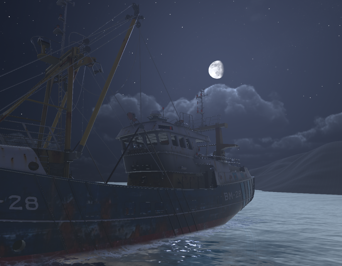 Vue de nuit du simulateur